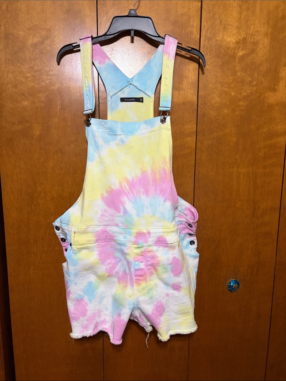 Blackheart- Women’s Tie-Dye Pastel Short Overalls - (20)